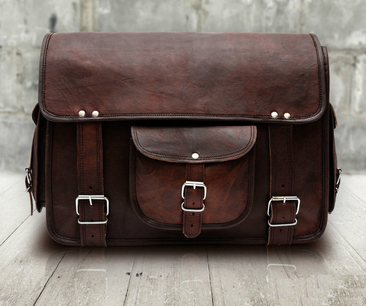 Classy Leather Bags The Rugged Messenger - AVBL MRKT (3)