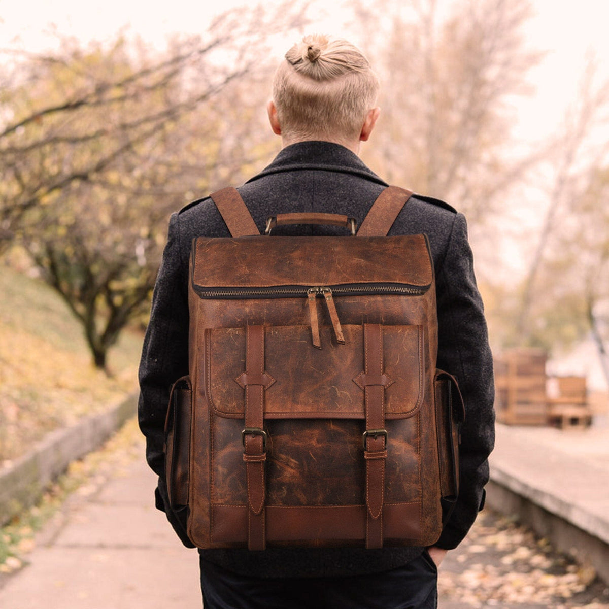 Classy Leather Bags The Solar Flare Backpack - AVBL MRKT (2)