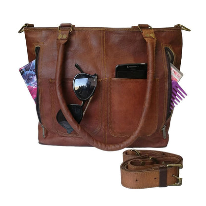 Classy Leather Bags The Terry Tote - AVBL MRKT (2)