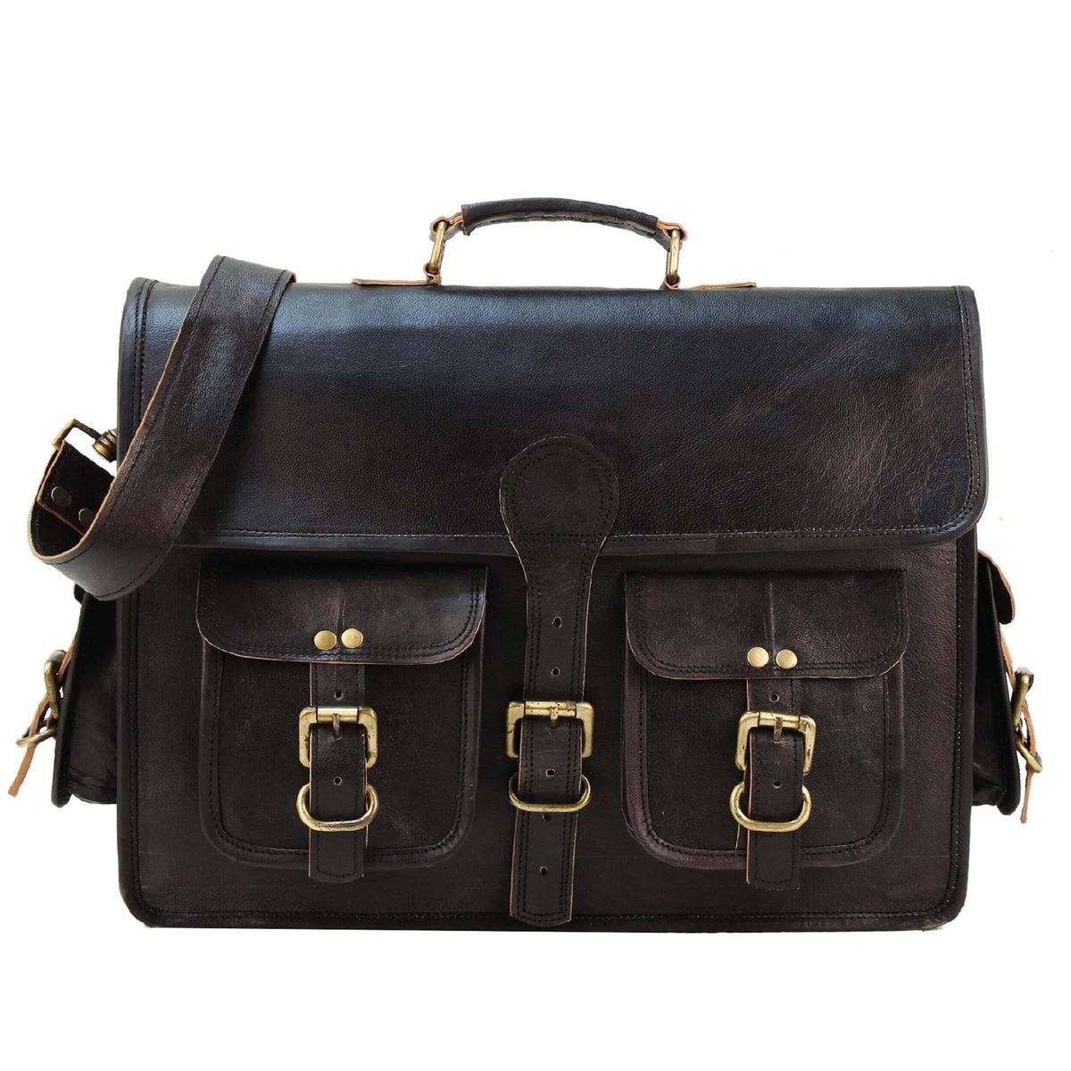 Classy Leather Bags The Vintage Black - AVBL MRKT (1)