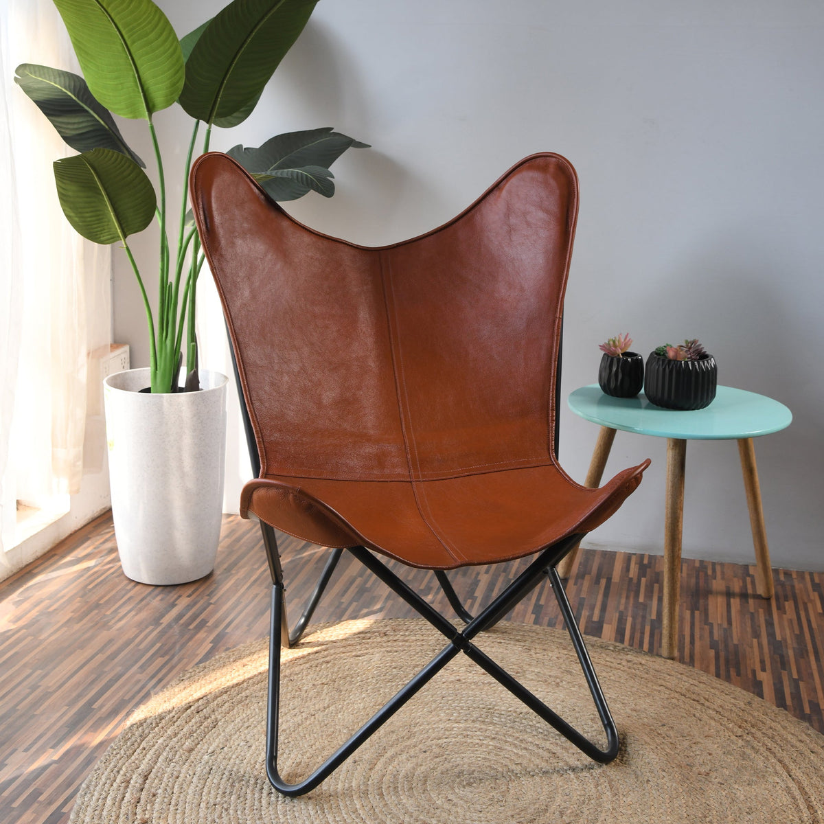 Classy Leather Bags The Vintage Butterfly Chair - AVBL MRKT (1)