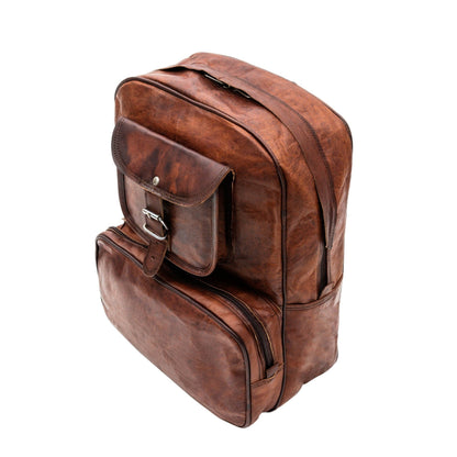 Classy Leather Bags The Vintage Traveller Backpack - AVBL MRKT (5)