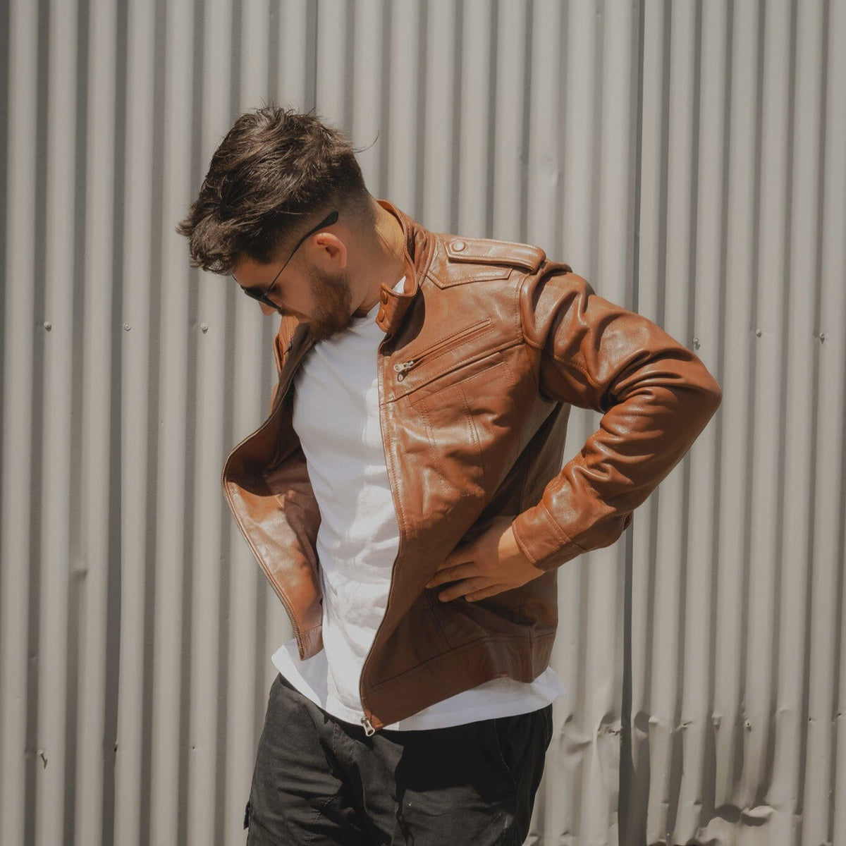Classy Leather Bags The Wilkinson Brown Leather Jacket - AVBL MRKT (1)