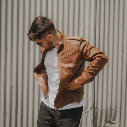 Classy Leather Bags The Wilkinson Brown Leather Jacket - AVBL MRKT (1)