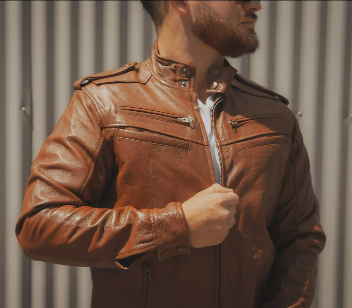 Classy Leather Bags The Wilkinson Brown Leather Jacket - AVBL MRKT (2)