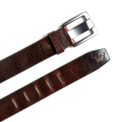 Classy Leather Bags Timberline Dark Brown Leather Belt - AVBL MRKT (6)