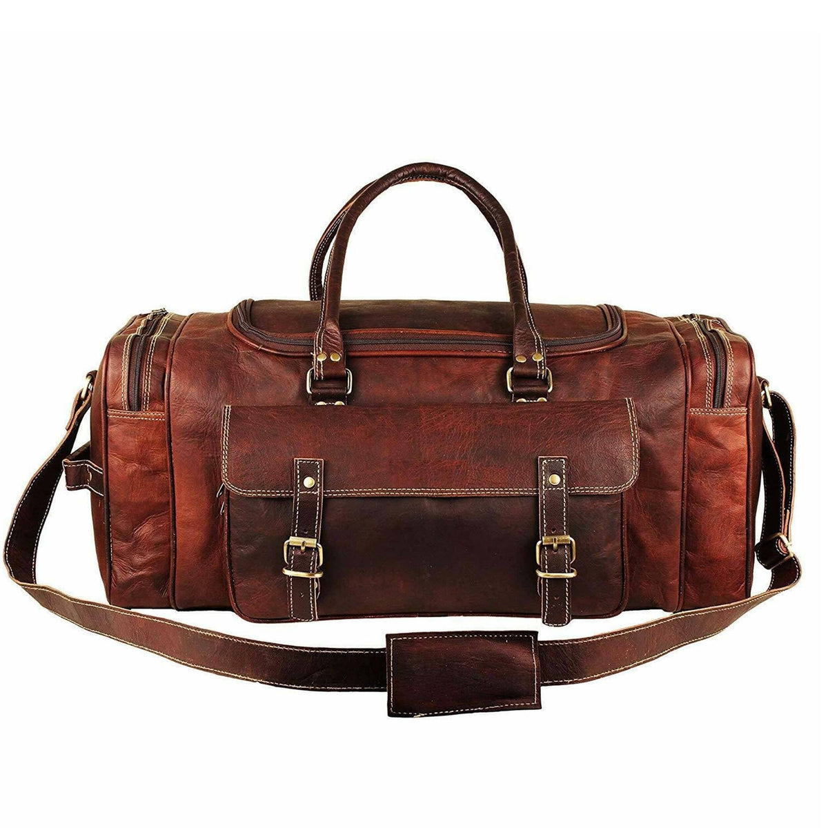 Classy Leather Bags Traveler Weekender Duffle - AVBL MRKT (1)