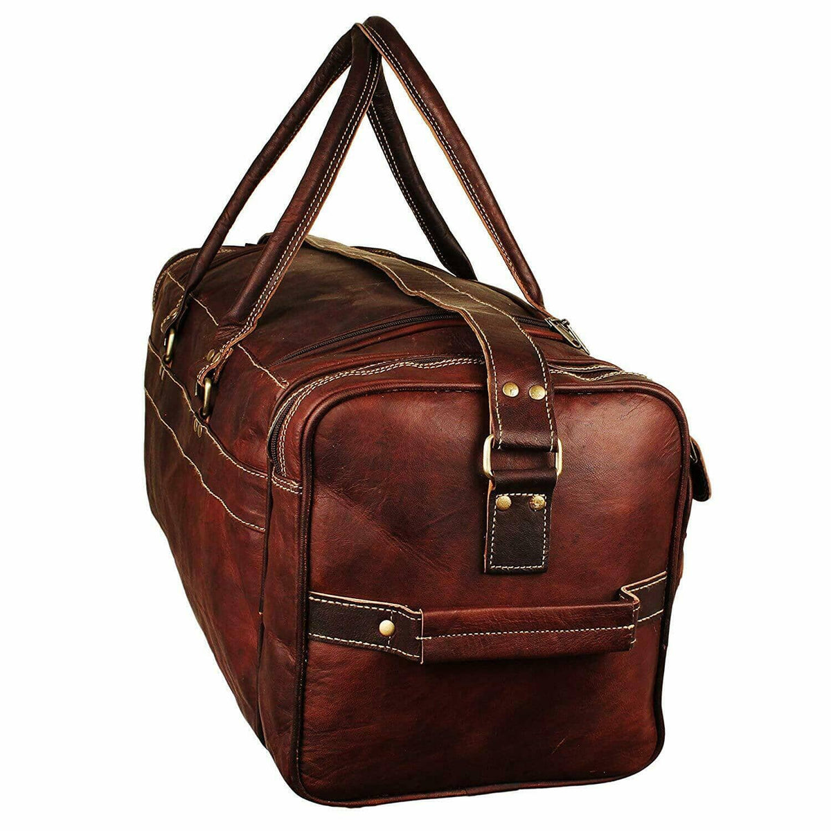Classy Leather Bags Traveler Weekender Duffle - AVBL MRKT (6)