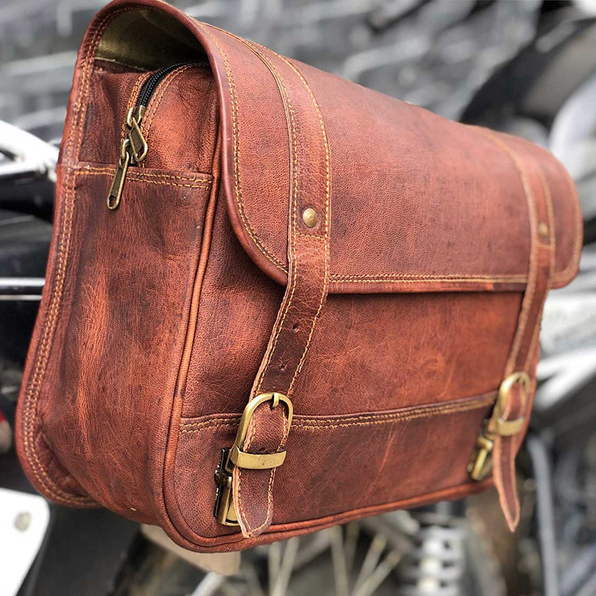 Classy Leather Bags Traveler's Touring Bike Bag - AVBL MRKT (6)