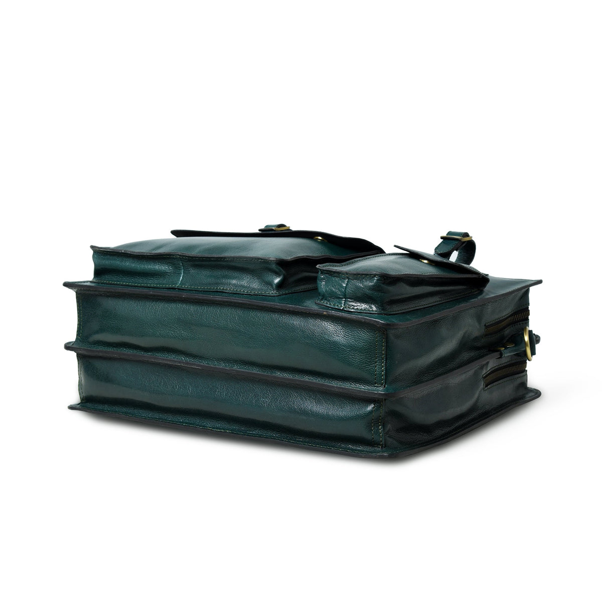 Classy Leather Bags Tuscany Italian Leather Briefcase, Green - AVBL MRKT (12)