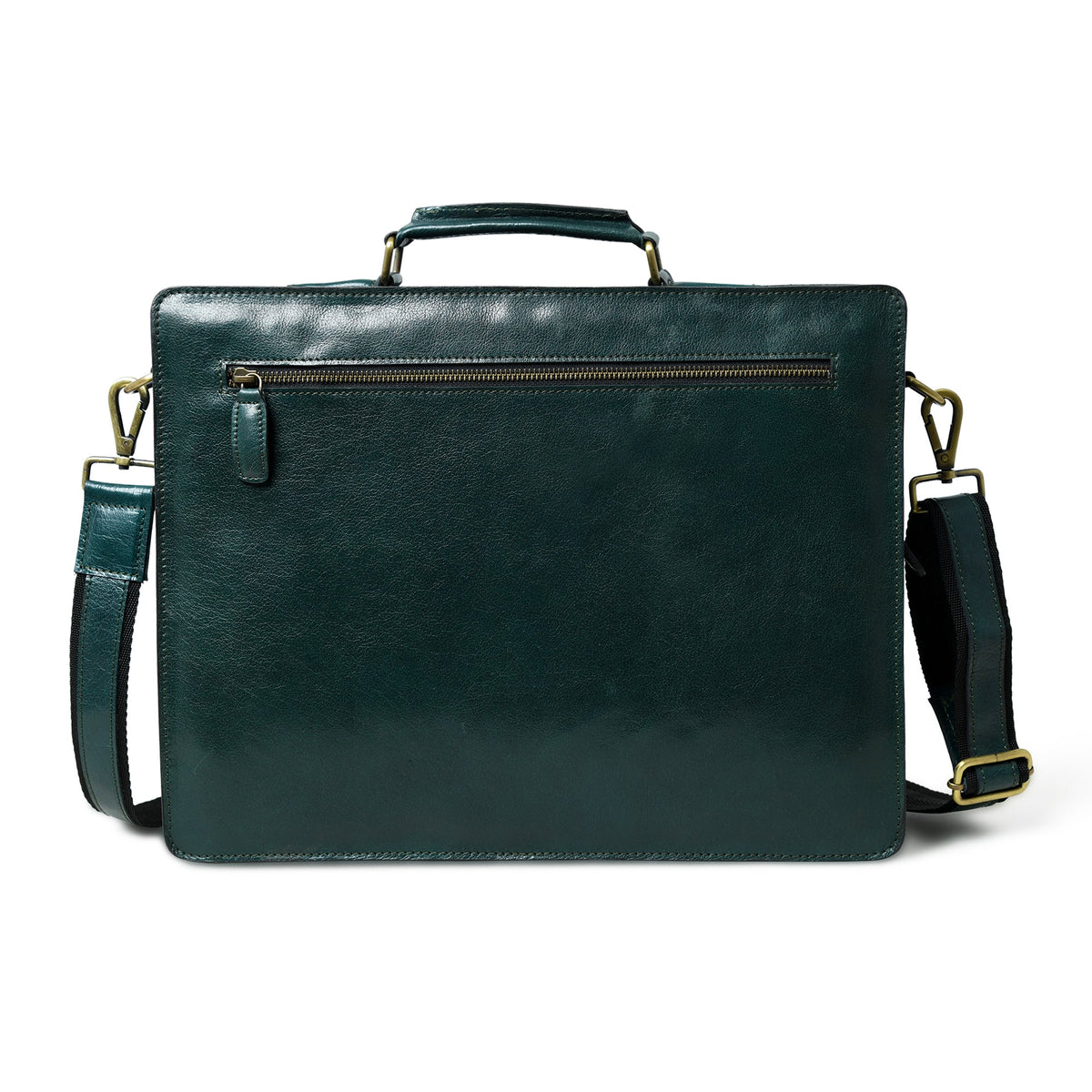 Classy Leather Bags Tuscany Italian Leather Briefcase, Green - AVBL MRKT (9)