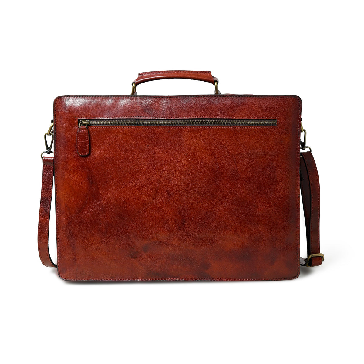 Classy Leather Bags Tuscany Italian Leather Briefcase, Tan - AVBL MRKT (11)