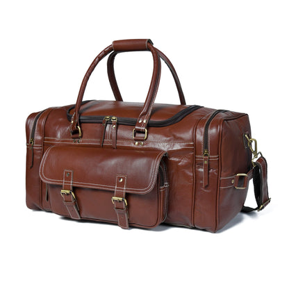 Classy Leather Bags Upgraded Traveler Weekender Duffle - AVBL MRKT (1)