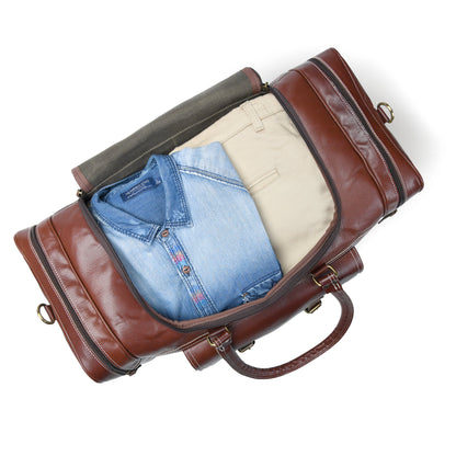 Classy Leather Bags Upgraded Traveler Weekender Duffle - AVBL MRKT (11)