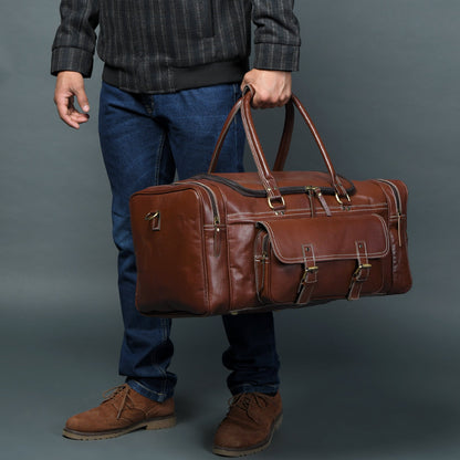 Classy Leather Bags Upgraded Traveler Weekender Duffle - AVBL MRKT (2)