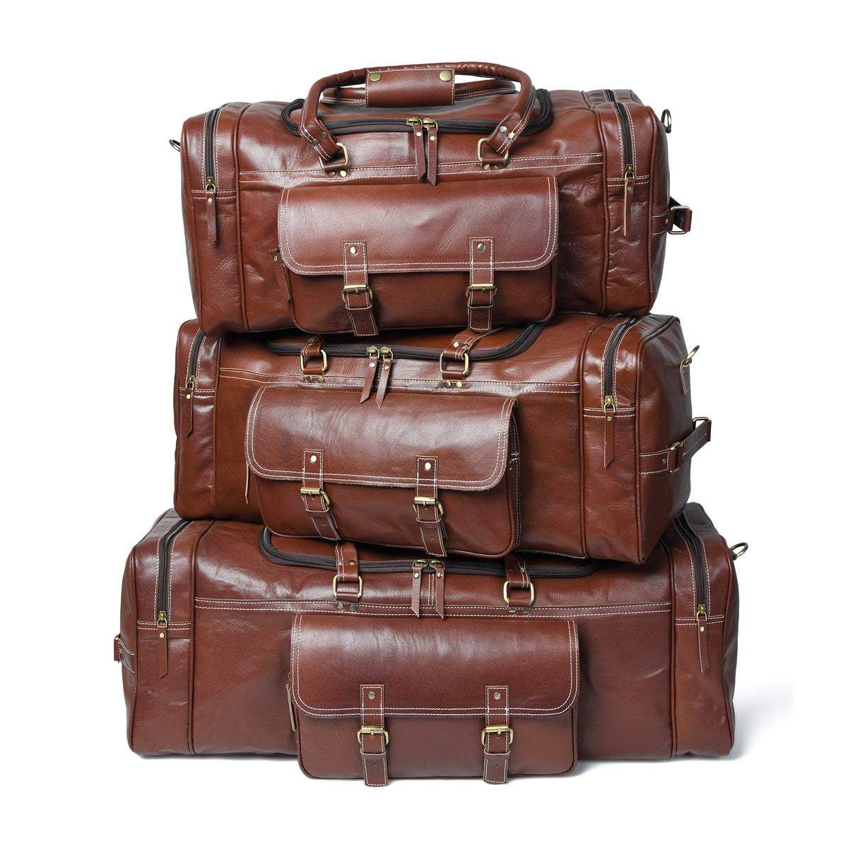 Classy Leather Bags Upgraded Traveler Weekender Duffle - AVBL MRKT (4)