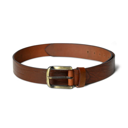 Classy Leather Bags Vibrant Brown Pin Buckle Belt - AVBL MRKT (4)