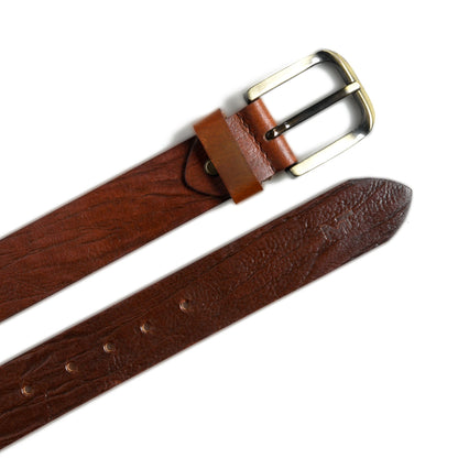Classy Leather Bags Vibrant Brown Pin Buckle Belt - AVBL MRKT (6)
