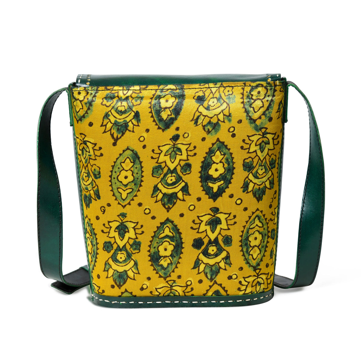 Classy Leather Bags Vibrant Heritage Ajrakh Satchel - AVBL MRKT (8)