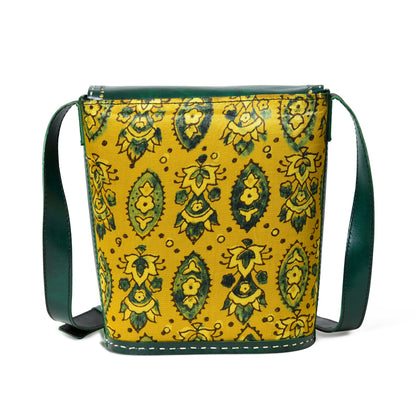 Classy Leather Bags Vibrant Heritage Ajrakh Satchel - AVBL MRKT (8)