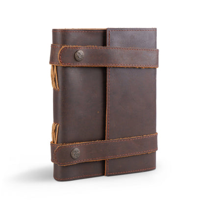 Classy Leather Bags Vintage Dark Brown Leather Journal - AVBL MRKT (1)