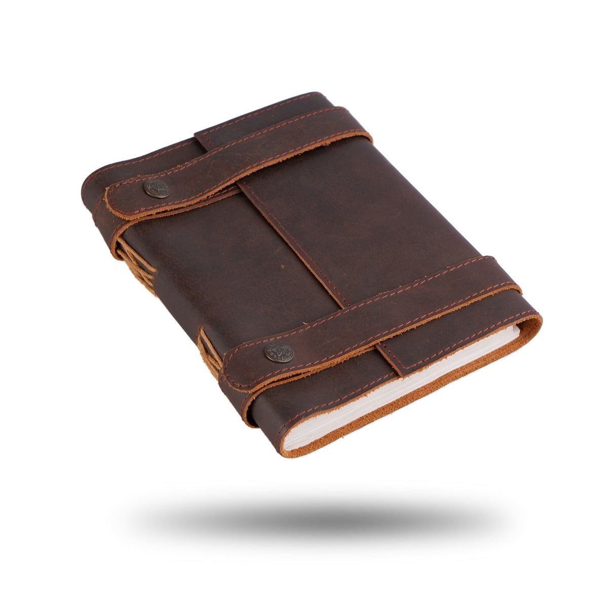 Classy Leather Bags Vintage Dark Brown Leather Journal - AVBL MRKT (2)