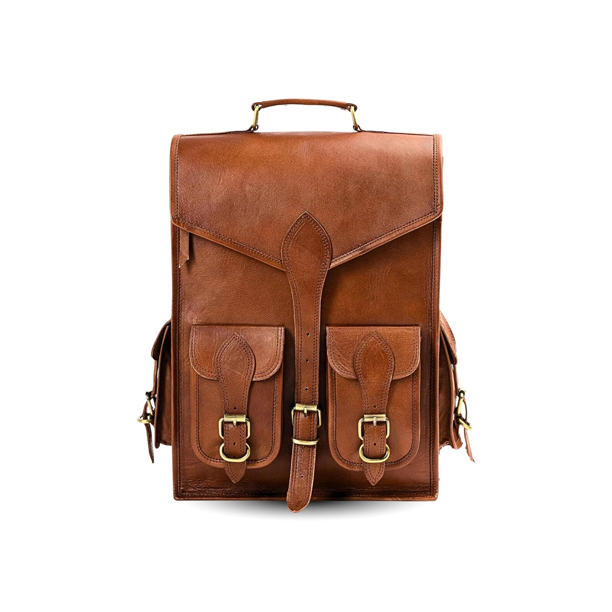 Classy Leather Bags Vintage Leather Backpack Rucksack - AVBL MRKT (1)