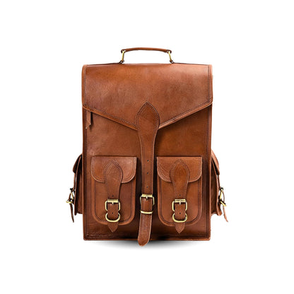 Classy Leather Bags Vintage Leather Backpack Rucksack - AVBL MRKT (1)