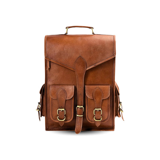 Classy Leather Bags Vintage Leather Backpack Rucksack - AVBL MRKT (1)