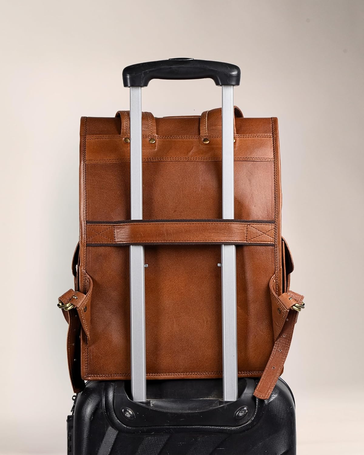 Classy Leather Bags Vintage Leather Backpack Rucksack - AVBL MRKT (8)