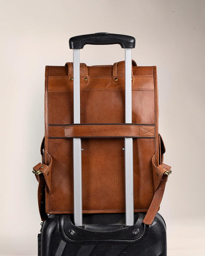 Classy Leather Bags Vintage Leather Backpack Rucksack - AVBL MRKT (8)