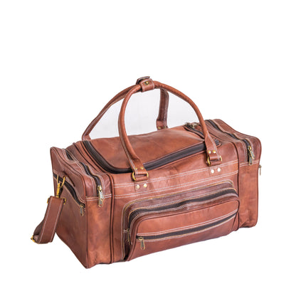 Classy Leather Bags Vintage Leather Travel Duffle Bag - AVBL MRKT (2)