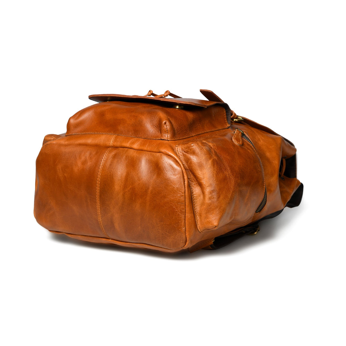 Classy Leather Bags Vortex Leather Backpack: Tan Brown - AVBL MRKT (4)