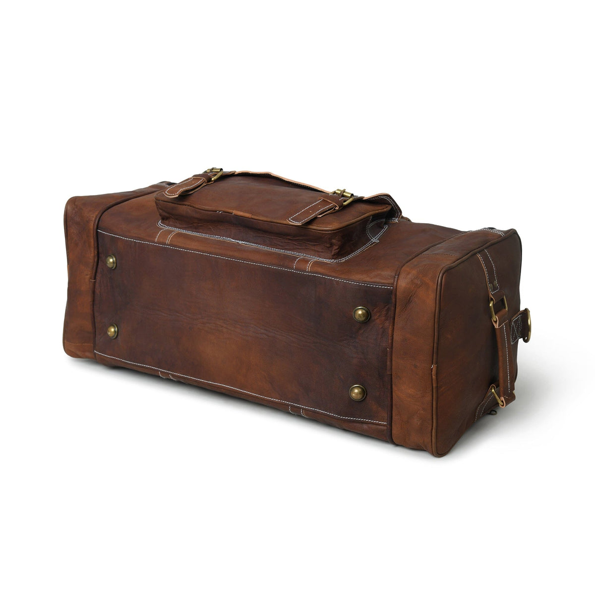 Classy Leather Bags Walker Leather Weekender Bag + Free Toiletry - AVBL MRKT (10)