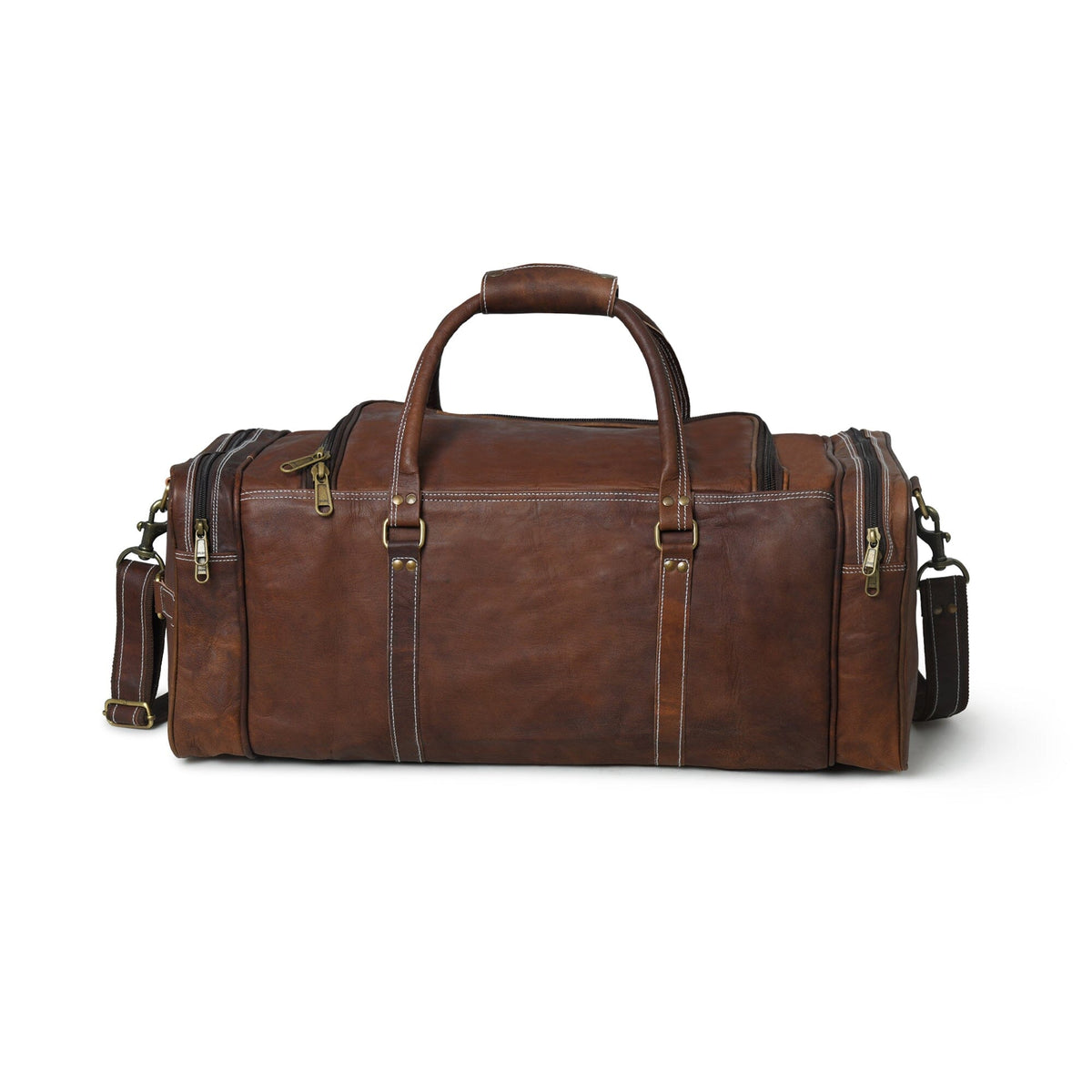 Classy Leather Bags Walker Leather Weekender Bag + Free Toiletry - AVBL MRKT (9)