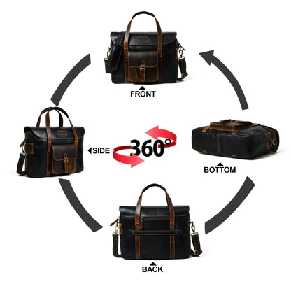 Classy Leather Bags Walker Office Travel Top Handle Bag - AVBL MRKT (12)