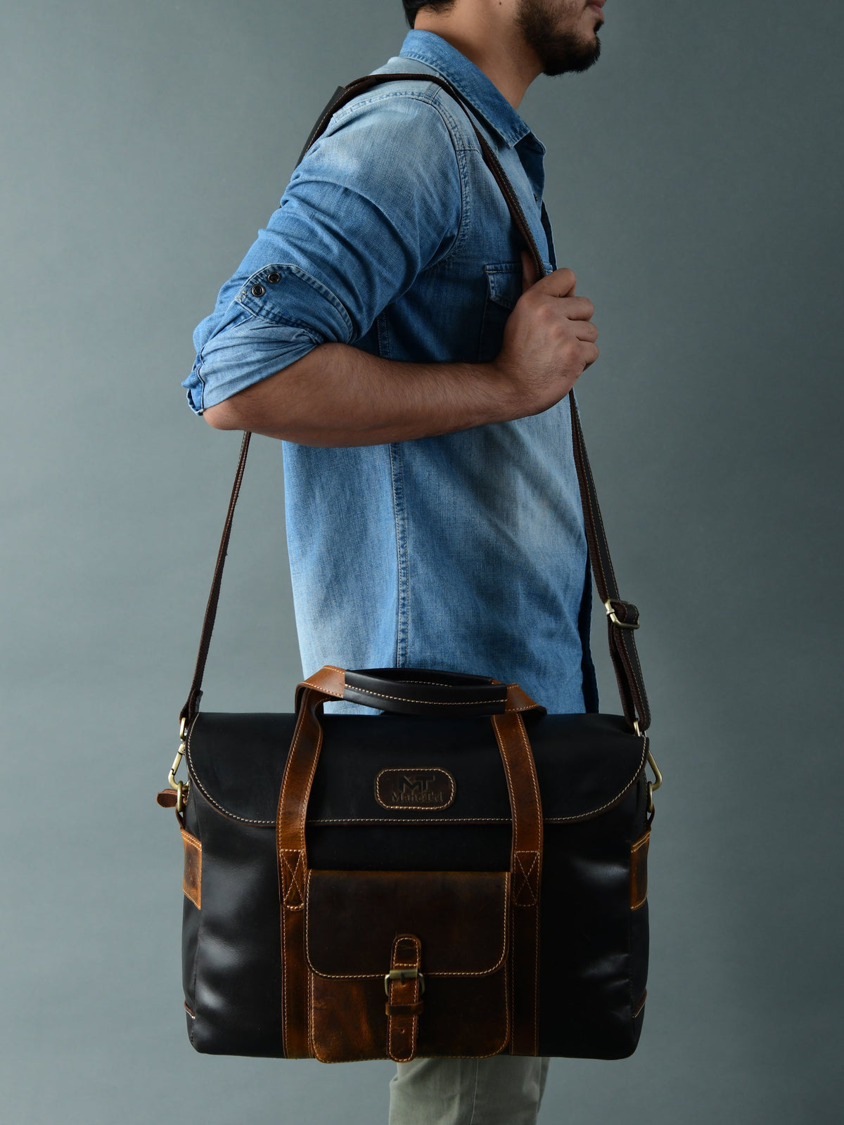 Classy Leather Bags Walker Office Travel Top Handle Bag - AVBL MRKT (5)