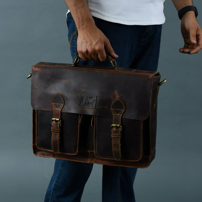 Classy Leather Bags Wall Street Briefcase - AVBL MRKT (2)