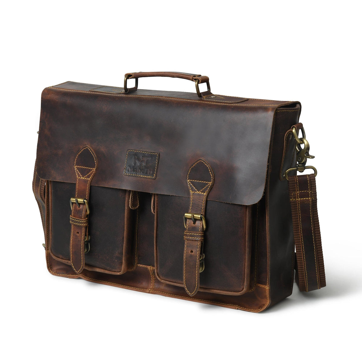Classy Leather Bags Wall Street Briefcase - AVBL MRKT (3)