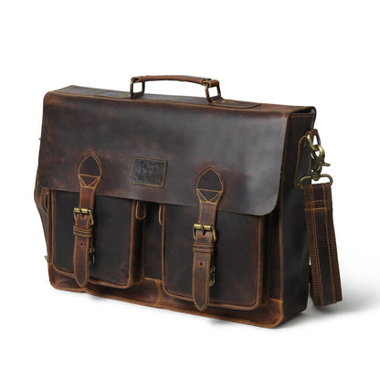 Classy Leather Bags Wall Street Briefcase - AVBL MRKT (3)