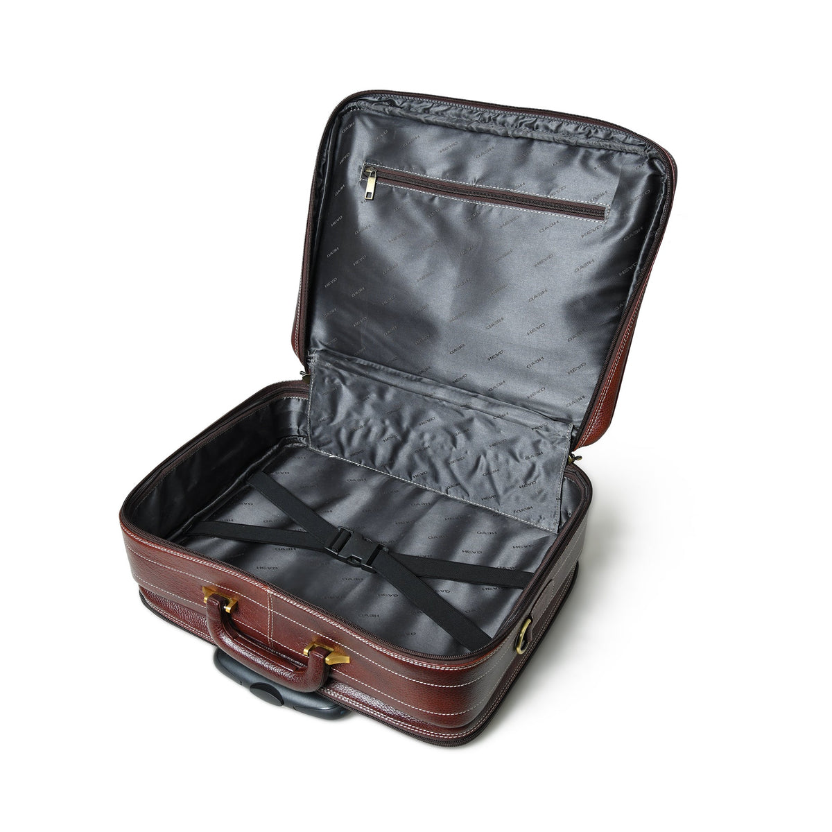 Classy Leather Bags Wanderer Leather Trolly Suitcase Bag - AVBL MRKT (6)