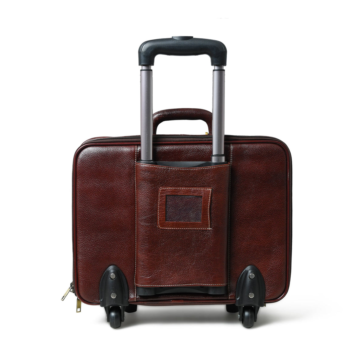 Classy Leather Bags Wanderer Leather Trolly Suitcase Bag - AVBL MRKT (9)