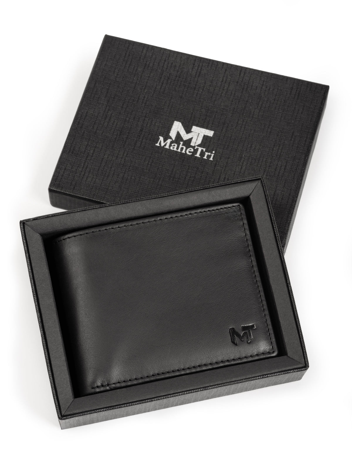 Classy Leather Bags Wealth Ward Black Bi-folded Wallet - AVBL MRKT (2)