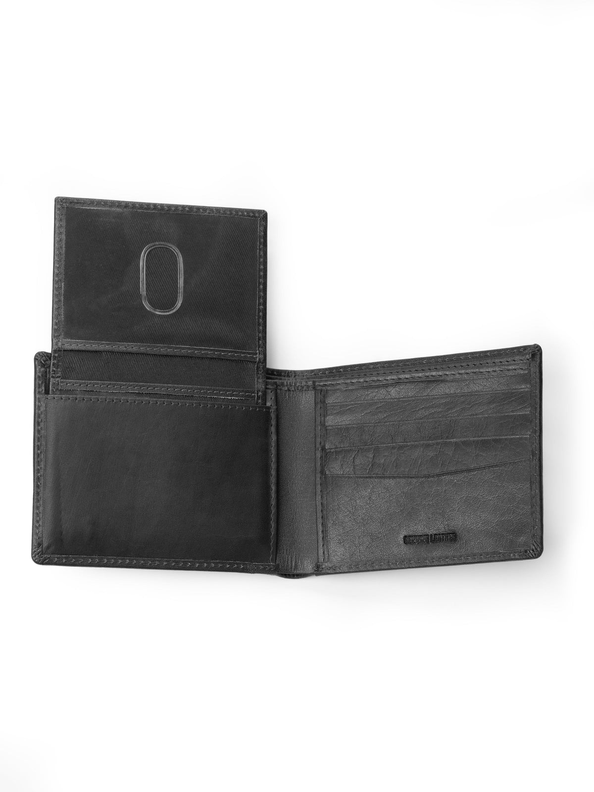 Classy Leather Bags Wealth Ward Black Bi-folded Wallet - AVBL MRKT (5)