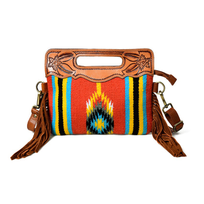 Classy Leather Bags Western Leather Clutch Tooling Purse - AVBL MRKT (3)
