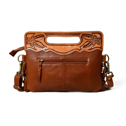 Classy Leather Bags Western Leather Clutch Tooling Purse - AVBL MRKT (6)