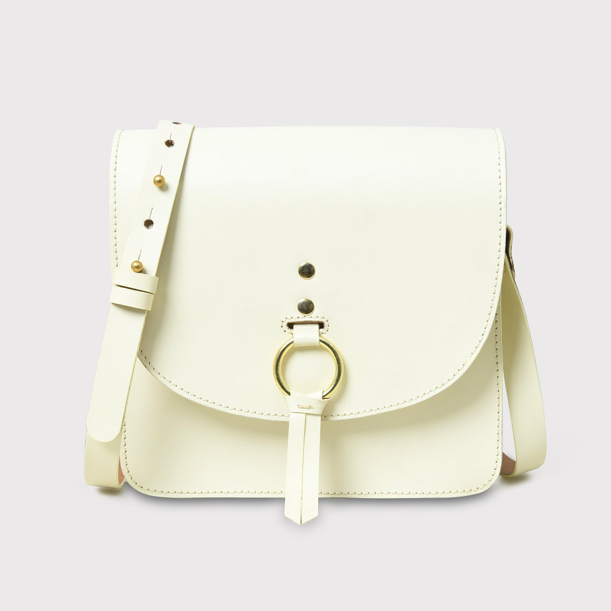 Classy Leather Bags White Elegance Crossbody Sling Bag - AVBL MRKT (1)