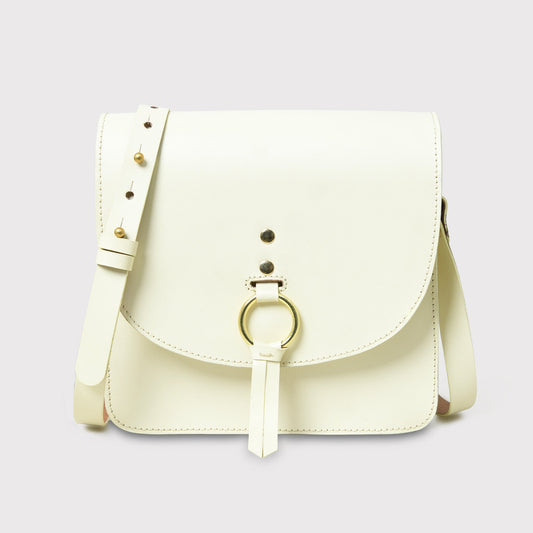 Classy Leather Bags White Elegance Crossbody Sling Bag - AVBL MRKT (1)