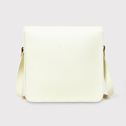 Classy Leather Bags White Elegance Crossbody Sling Bag - AVBL MRKT (4)