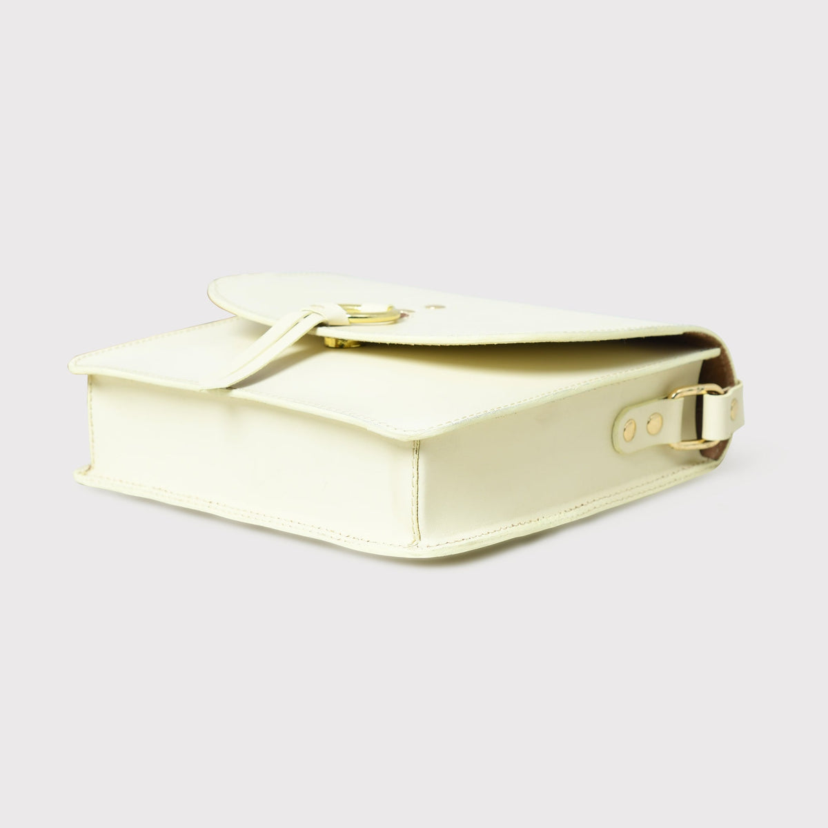 Classy Leather Bags White Elegance Crossbody Sling Bag - AVBL MRKT (5)